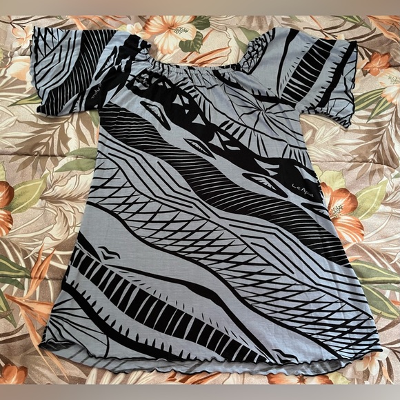 Missing Polynesia Girls Size Large Tribal Print Dress - Picture 6 of 7